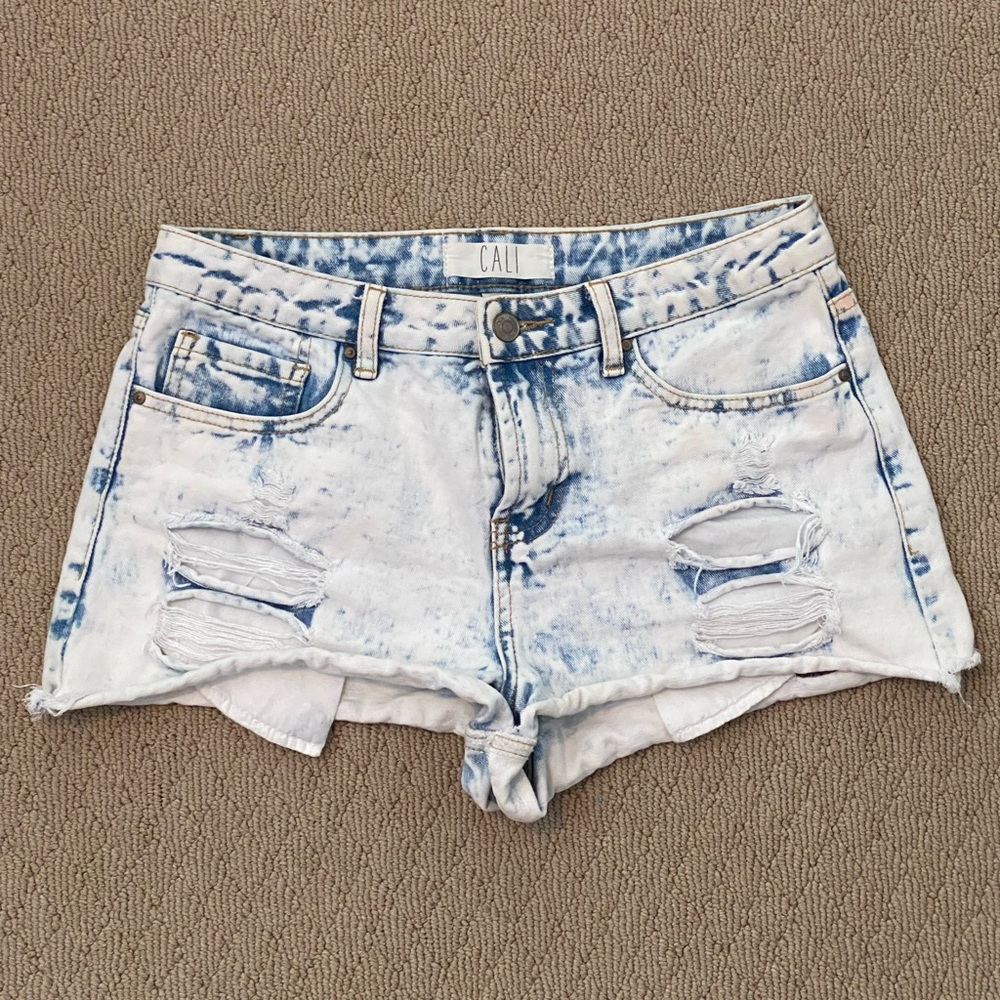 Light Wash Jean Shorts